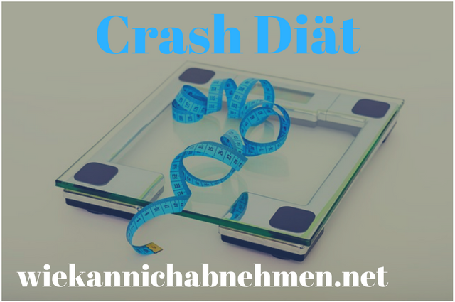 Crash Diät zum Abnehmen