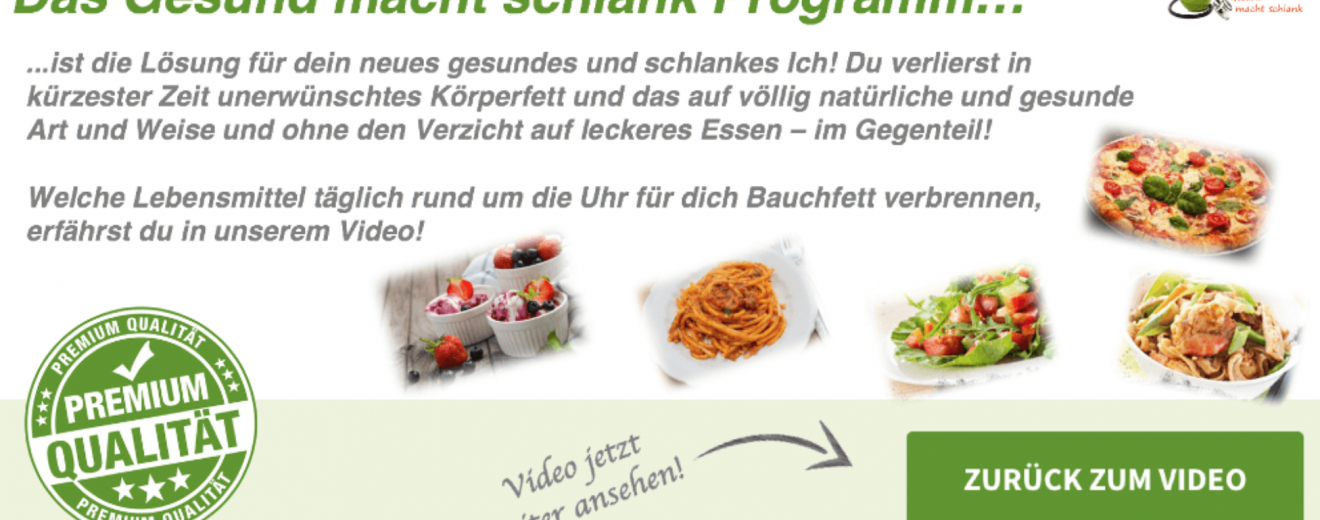 Gesund macht schlank Programm